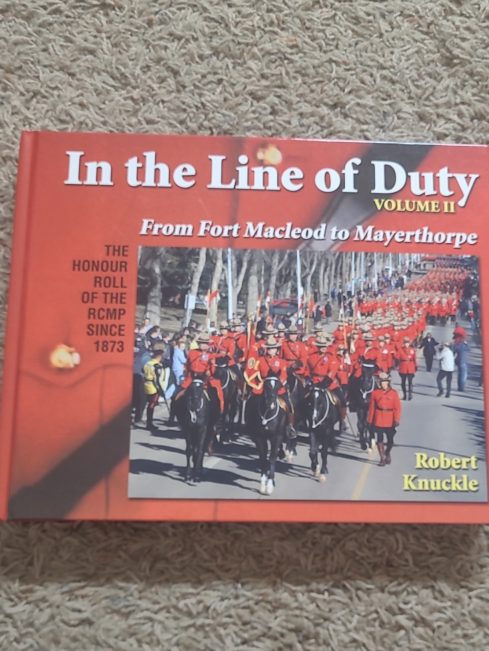 In the Line of Duty Volume II - Red Hardcover Bedding Accent